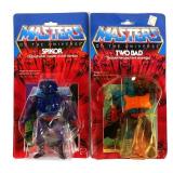(2) 1984 MOTU Two Bad & Spikor Figures MOC