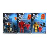 (3) 1986 SilverHawks Action Figures MOC