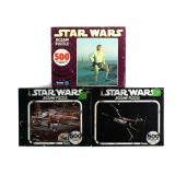 Star Wars (3) Kenner 500pc Puzzles, Sealed