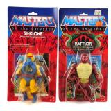 (2) 1984-85 MOTU Sy-Klone & Rattlor Figures MOC