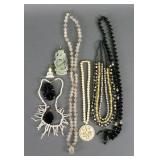 MIXED STONE & BEADED JEWELRY LOT