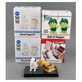 (5) ADVERTISING RELATED SALT PEPPER SHAKER SETS