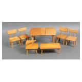 (7) STROMBECKER MID-CENTURY DOLL FURNITURE