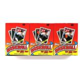 (3) 1988 TOPPS BASEBALL WAX BOX