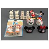 (6) VINTAGE DISNEY SALT AND PEPPER SHAKER SETS