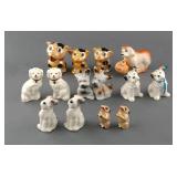 (7) SETS VINTAGE DOG SALT PEPPER SHAKERS
