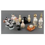 (7) SPORTS THEME SALT AND PEPPER SHAKER SETS