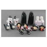 (7) SPOOKY HALLOWEEN SALT PEPPER SHAKER SETS