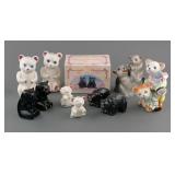 (7) VINTAGE BEAR SALT AND PEPPER SHAKER SETS