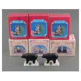 (7) VINTAGE BEAR SALT AND PEPPER SHAKER SETS