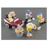 (3) LOONEY TUNES SALT AND PEPPER SHAKER SETS