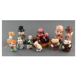 (7) COMICAL SALT AND PEPPER SHAKER FIGURES