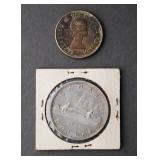 CANADA SILVER DOLLAR & HALF DOLLAR COINS