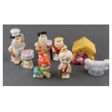 (4) SETS THE FLINTSTONES SALT AND PEPPER SHAKERS