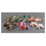 (6) NOVELTY FISH SALT AND PEPPER SHAKER SETS
