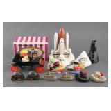 (7) TRANSPORTATION RELATED SALT AND PEPPER SHAKERS