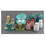 (7) VINTAGE FLORIDA TROPICAL SALT PEPPER SHAKERS
