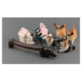 (5) SETS VINTAGE DOG SALT AND PEPPER SHAKERS