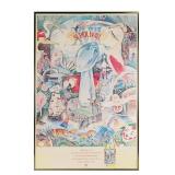 1984 SUPER BOWL XVIII POSTER & TICKET TAMPA