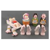 (6) HUMOROUS NOVELTY SALT AND PEPPER SHAKER SETS