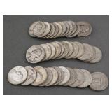 (38) WASHINGTON SILVER QUARTERS 1932-1964