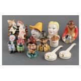 (6) VINTAGE HILLBILLY SALT AND PEPPER SHAKERS