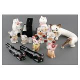 (7) VINTAGE CAT SALT AND PEPPER SHAKER SETS
