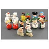 (7) VINTAGE ETHNIC FOLK SALT PEPPER SHAKER SETS