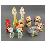 (5) ANTHROPOMORPHIC DOG SALT PEPPER SHAKER SETS