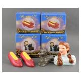 (4) COLLECTIBLE WIZARD OF OZ SALT PEPPER SHAKERS
