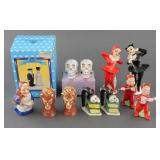 (6) SPOOKY HALLOWEEN SALT AND PEPPER SHAKER SETS
