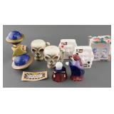 (6) HALLOWEEN CELESTIAL SALT PEPPER SHAKER SETS