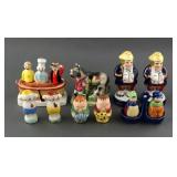 (6) VINTAGE FIGURAL SALT AND PEPPER SHAKER SETS