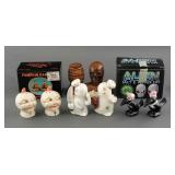 (6) VINTAGE SPOOKY SALT AND PEPPER SHAKER SETS