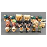 (9) ETHNIC FACE SALT AND PEPPER SHAKER SETS