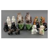 (8) VINTAGE BEAR SALT AND PEPPER SHAKER SETS
