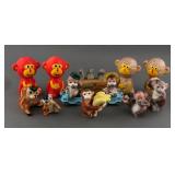 (7) VINTAGE MONKEY SALT AND PEPPER SHAKER SETS