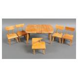 (6) STROMBECKER MID-CENTURY DOLL FURNITURE
