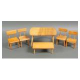 (6) STROMBECKER MID-CENTURY DOLL FURNITURE