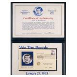 1985 REAGAN INAUGURAL GOLD PIECE SET