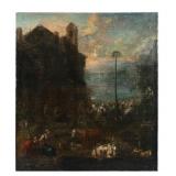 Unknown Flemish Master Landscape Ptg