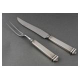 Tiffany Sterling Hampton Carving Knife Meat Fork