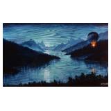 MATT BEYRER Balloon Wood Painting Print