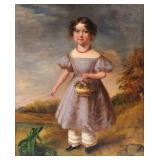 19th c Young Girl Portrait LAWSON
