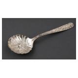 Kirk Sterling Repousse Berry Spoon