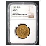 1905 $10 Liberty Eagle NGC MS63+