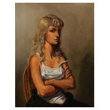 JOSEPH SHEPPARD Seated Woman Painting