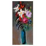 HAROLD KRAUS, "Cutting Edge" Floral Still Life