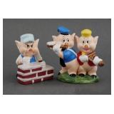 Vintage Disney Three Little Pigs Shakers