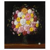 E. KEEHN Flower Still Life Painting
